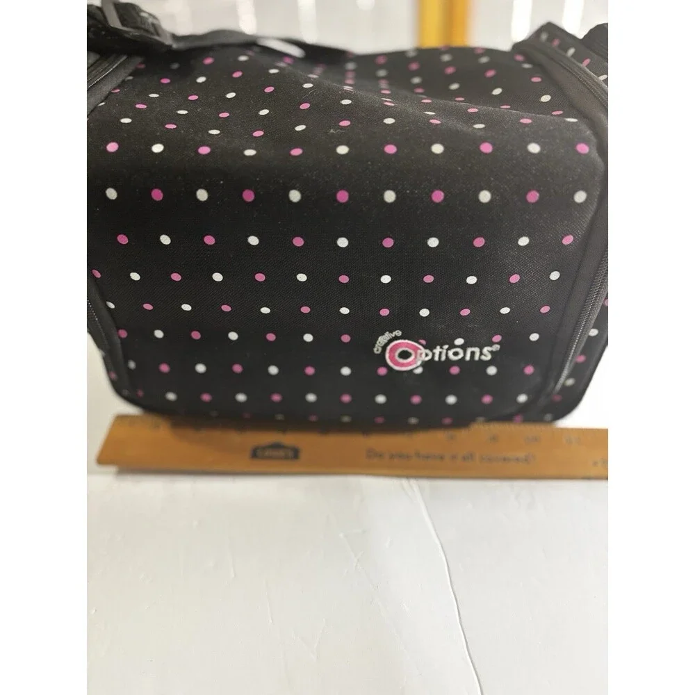Creative Options Stow'n'Go Shoulder Tote W/ Three Trays of Rainbow Loom Supplies